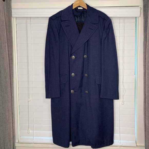 Pembroke, Inc. Other - USAF Double Breasted Blue Heavy Wool Overcoat